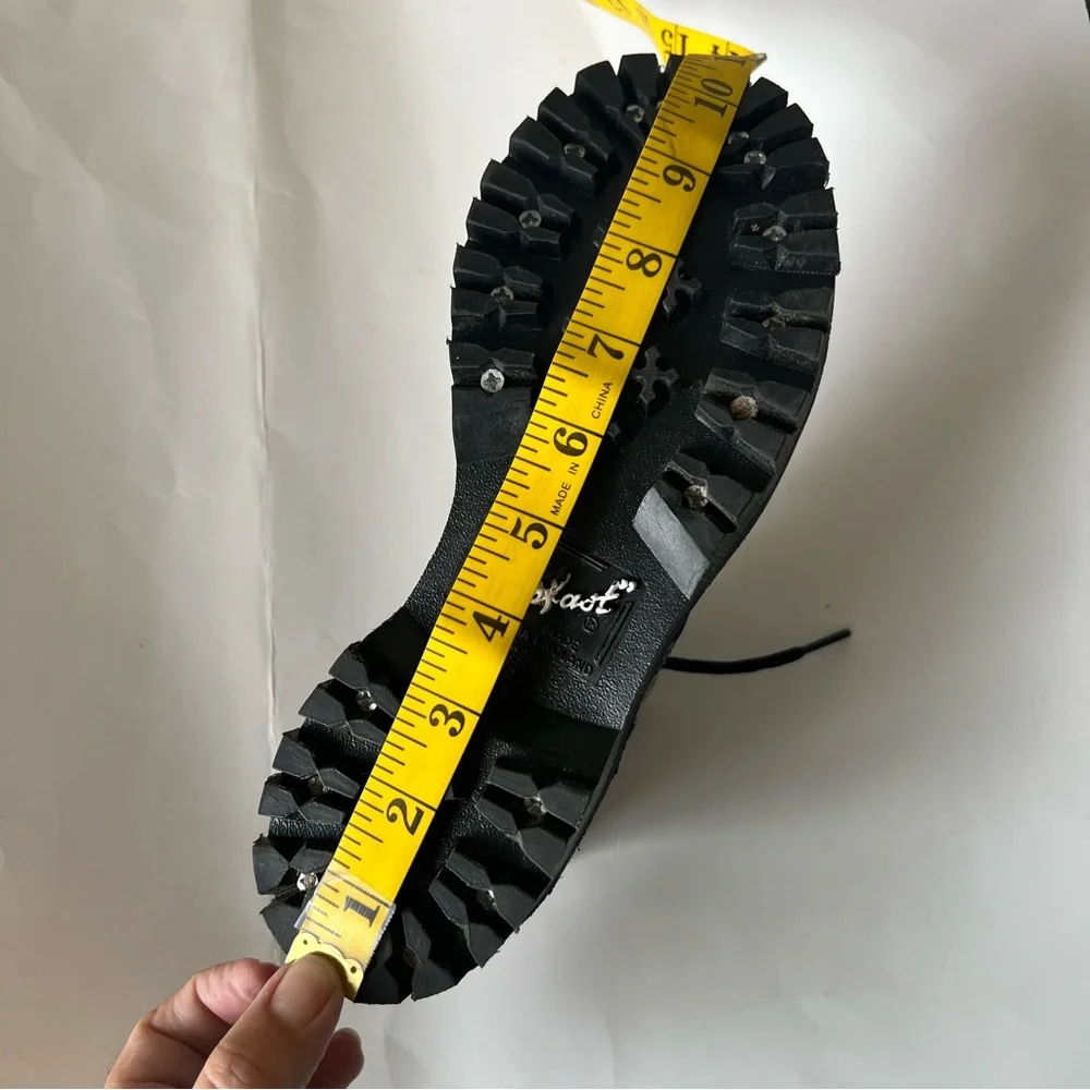 Original Gripfast Black Cap 6 Eye Steel Toe Leather Combat Boots Size 3.5 UK - Picture 13 of 14